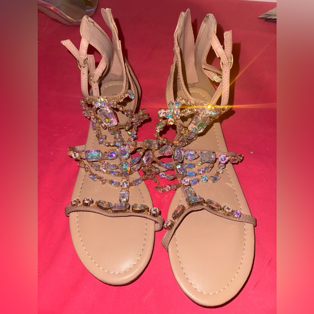 Shoe Dazzle Beaded sandals